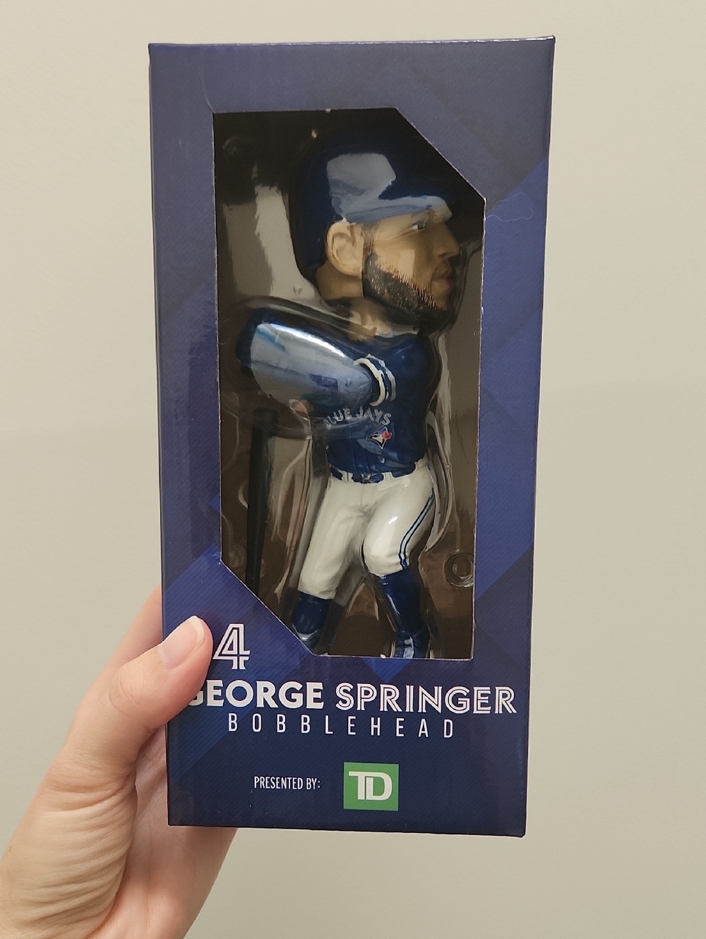 Blue Jays George Springer Blue Baseball Bobblehead
